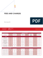 Kina Bank Fees Charges Schedule