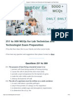 Chapter 6 - MCQs For Lab Technician and Technologists - Lab Tests Guide