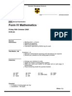 Sydney Grammar 2020 Year 10 Maths Yearly & Solutions