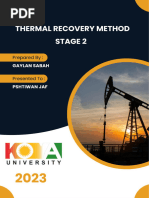 Thermal Recovery Method Last