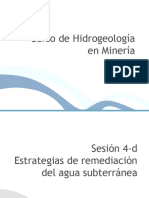 Estrategias de Remediacion Del Agua Subterranea