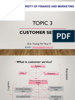 TOPIC 3 - Customer Service