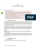 Comptabilité - Les Immobilisations Incorporelles