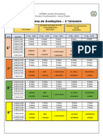 Cronograma de Avaliações VESPERTINO-1