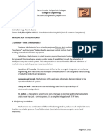 (PDF) Assignment 1 - Introduction To Mechatronics