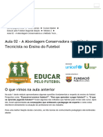 Aula 02 - A Abordagem Conservadora e o Método Tecnicista No Ensino Do Futebol