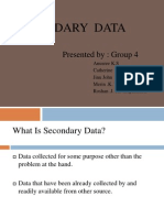 Research Methodology - Primary & Secondary Data