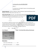 Physics Practical CL XII