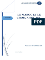 Commerce International AFRIQUE ET MAROC Rapport Final