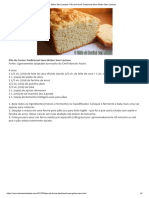 Diário Sem Lactose - Pão de Forma Tradicional Sem Glúten Sem Lactose