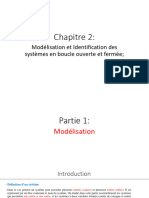 Chapitre 2:: Modélisation Et Identification Des Systèmes en Boucle Ouverte Et Fermée