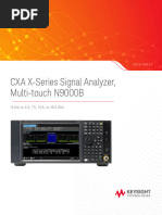 N9000B CXA X-Series Signal Analyzer, Multi-Touch