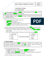 Chp. Transformation Chimique