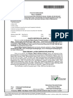 Caste Certificate (Part A) : Form B 2 (Amended) RULE 5 (5) (4) (IV)