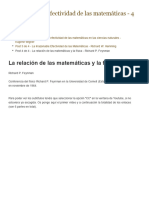 La Irrazonable Efectividad de Las Matemáticas - 4 De4