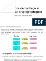 Fonctions de Hachage Et Protocoles Cryptographiques