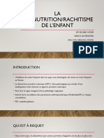 Chapitre 10 - Malnutrition, Rachitisme