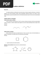 Apostila Descomplica: Classificação de Cadeias Carbônicas