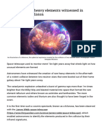 Creation of Rare Heavy Elements Witnessed in Neutron-Star Collis