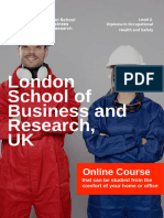 Level 6 Diploma in Occupational Health and Safety - Delivered Online by LSBR, UK