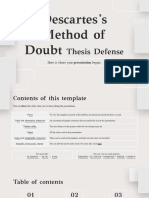 Descartess Method of Doubt Thesis Defense