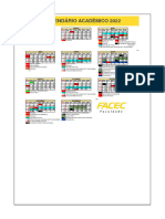 Calendário Acadêmico 2022 (Provisório)