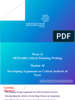 نسخة Week 11 PPT DENG400 Critical Thinking Writing Module 10 ٢٠٢٢-١١-١٨ ٠٨ - ٥٤ - ٠٧