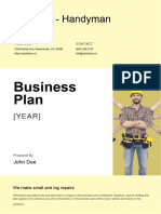 Handyman Business Plan