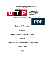 Propuesta de Proyecto - Gestion de Proyectos