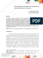 A Pesquisa em Educação Matemática e Sua Relação Com A Sala de Aula Da Educação Básica: Olhares e Perspectivas