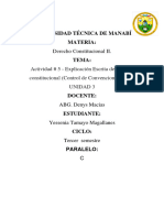 Actividad # 5 - Explicación Escrita de Un Tema Constitucional