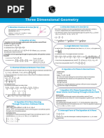 Mind Map For 3D Geometry Class 12 and Jee