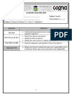 Grammar Worksheet # 6 - Term # 3