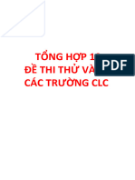 Tong Hop de Thi Mon Tieng Anh Truong Clc. Co Dap An