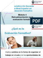 Material de Clases Presenciales - Especialización en Evaluación Formativa - Módulo IV - Retroalimentación en La Evaluación Formativa