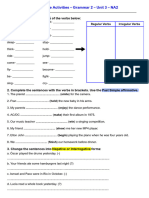 Past Simple - Grammar 2 - Unit 3 - NA2