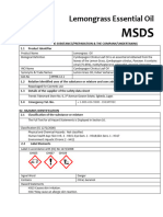 Lemongrass Essential Oil MSDS Tidesmark