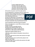 Cardiovascular Emergencies Mcqs