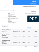 Invoice: Charge Details