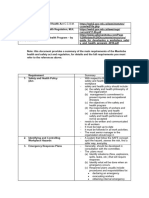 Content of HSE Program