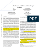 Few Shot Prompt Static Analysis