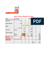 Corrugation Costing Duplex