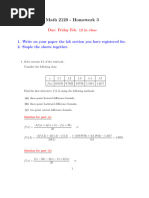 Homework 3 Solutions