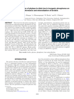 Effect of Supplementation of Phytase To Diets Low in Inorganic 2018 Poultry