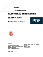 Study Scheme &amp Curriculum - Electrical Engg. - Batch 2018 Onwards