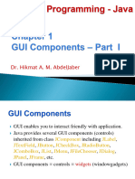 Advanced Programming - Java: Dr. Hikmat A. M. Abdeljaber