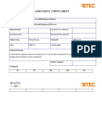 5033 - Assignment 1 Frontsheet