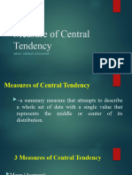 Measures of Central Tendency