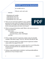 SV Constraint Scenario Questions