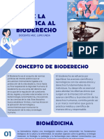 de La Bioetica Al Bioderecho